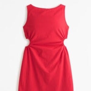 Red Cutout Mini Dress - Abercrombie & Fitch